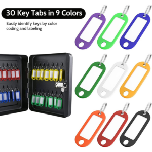 Alternative view of 28-Key Wall-Mounted Key Safe