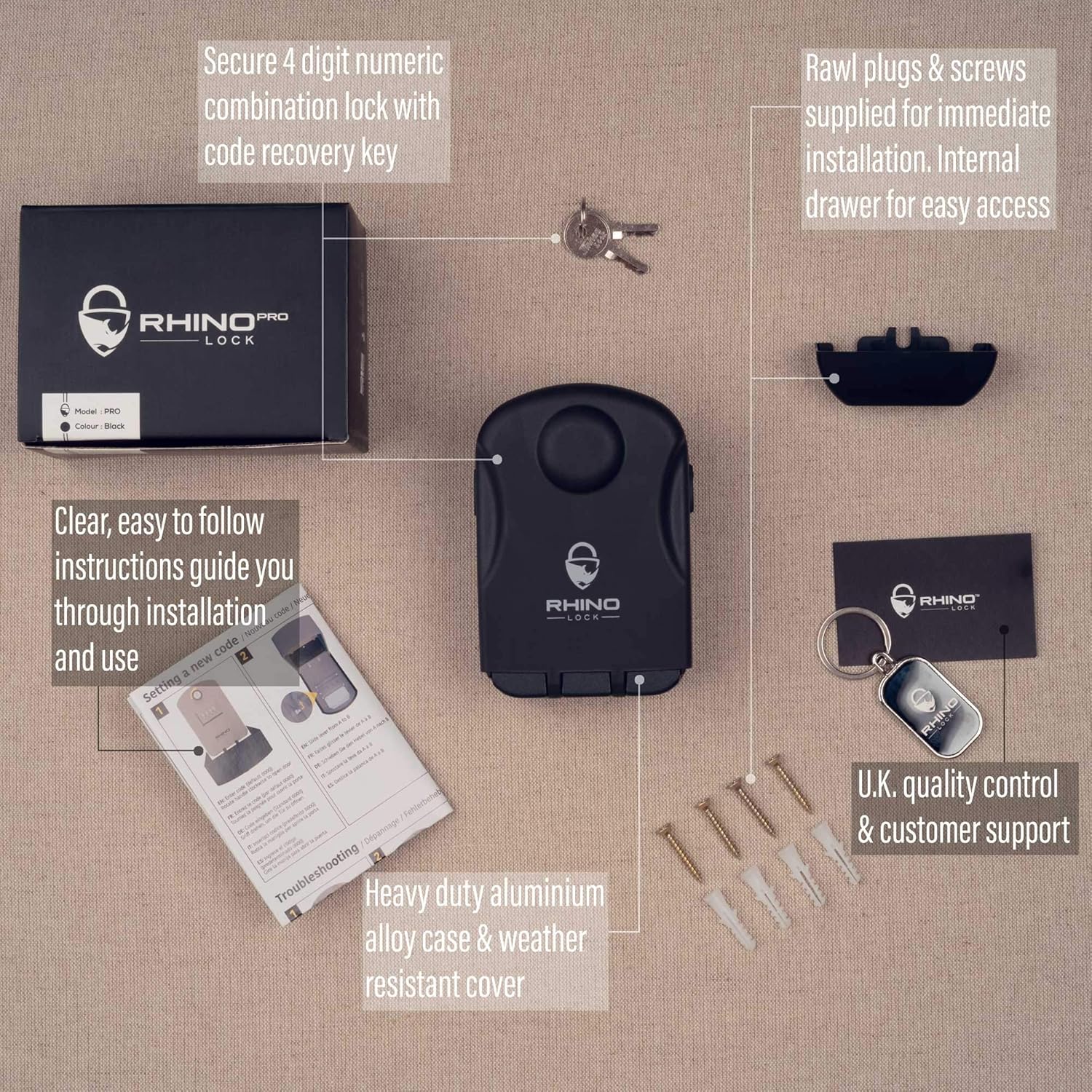 Secure Wall-Mounted Key Lockbox - Image 2