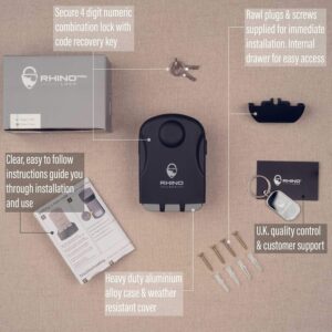 Alternative view of Secure Wall-Mounted Key Lockbox